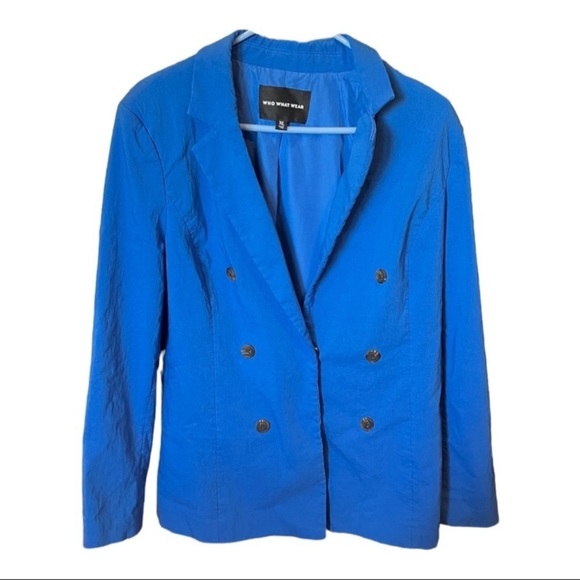 Who What Wear Jackets & Blazers - 𝅺Cornflower Blue Size XL Who What Wear Lined Rayon Nylon and Spandex Blazer